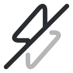 Flash Slash SVG Icon